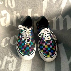 Vans canvas checkerboard sneakers - Women 9